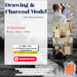Drawing and Charcoal Model with Alem Goshime