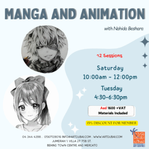 Manga & Animation Drawing Kids / Teens With Nahida Beshara