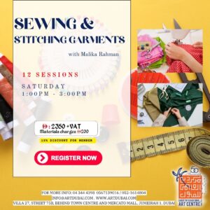 SEWING & STITCHING FOR BEGINNERS with Malika Rahman