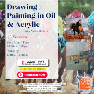 Drawing / Painting In Oil & Acrylic with Nahida Beshara