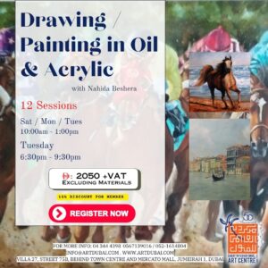 Drawing / Painting In Oil & Acrylic with Nahida Beshera